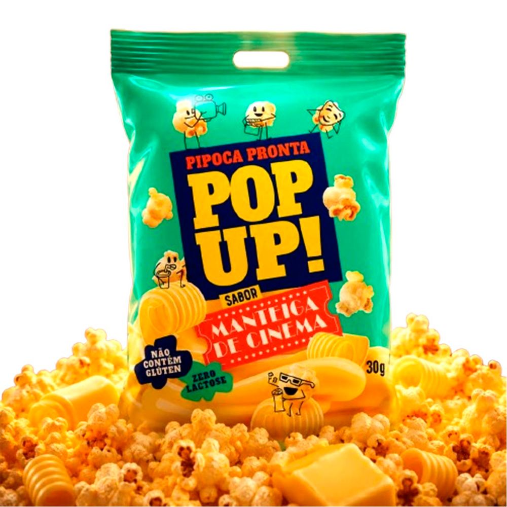 Pipoca Pop Up Sabor Manteiga de Cinema 30g-3-